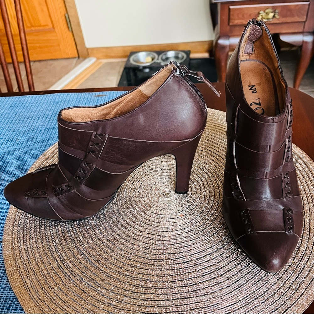 Anthropologie Dark Brown Heeled Shoes